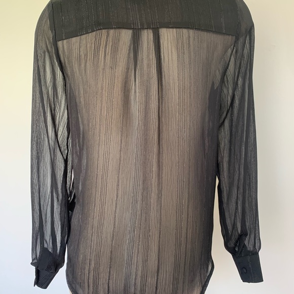 Black Sheer Blouse - Picture 5 of 7